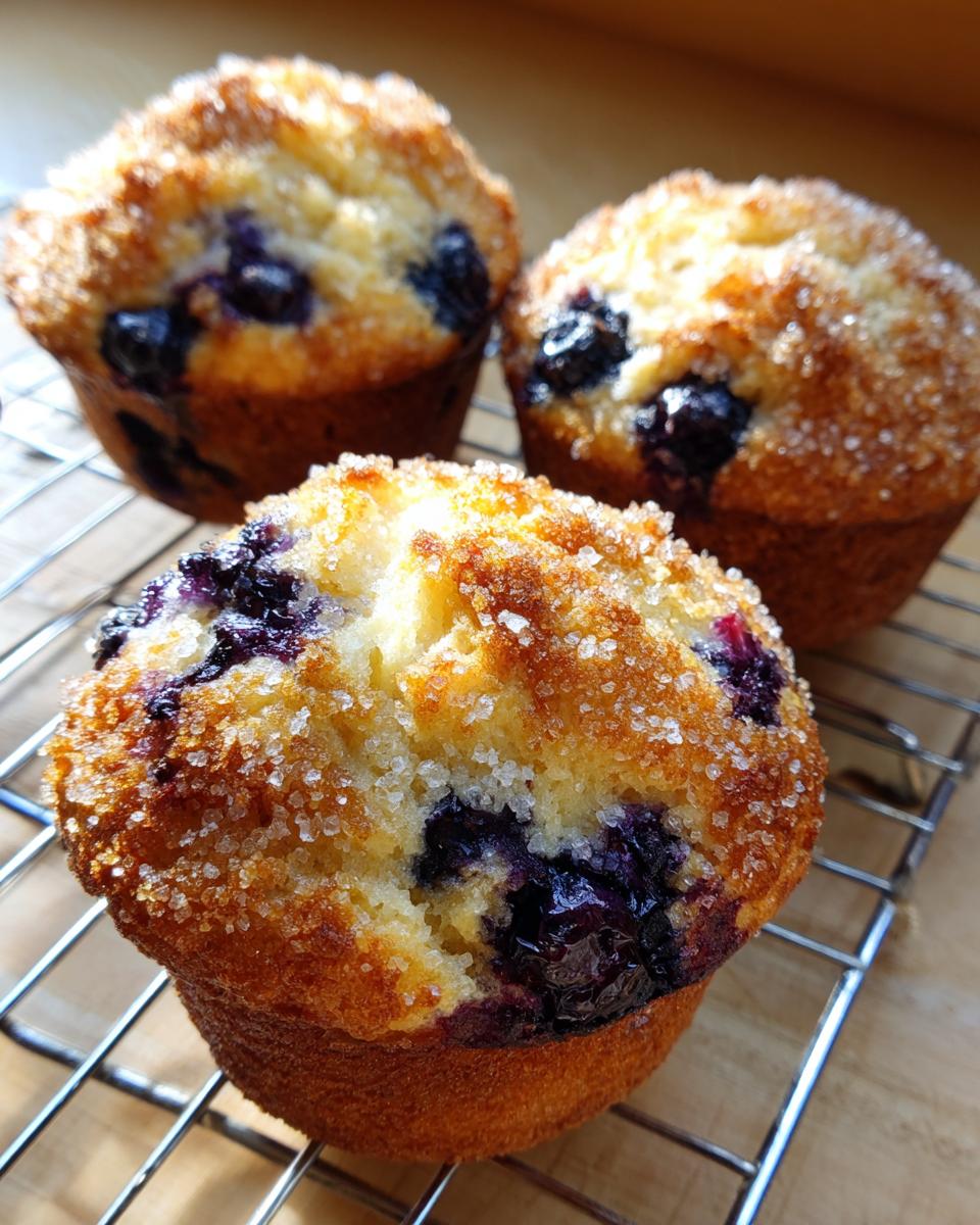 Greek Yogurt Blueberry Muffins - detail 2