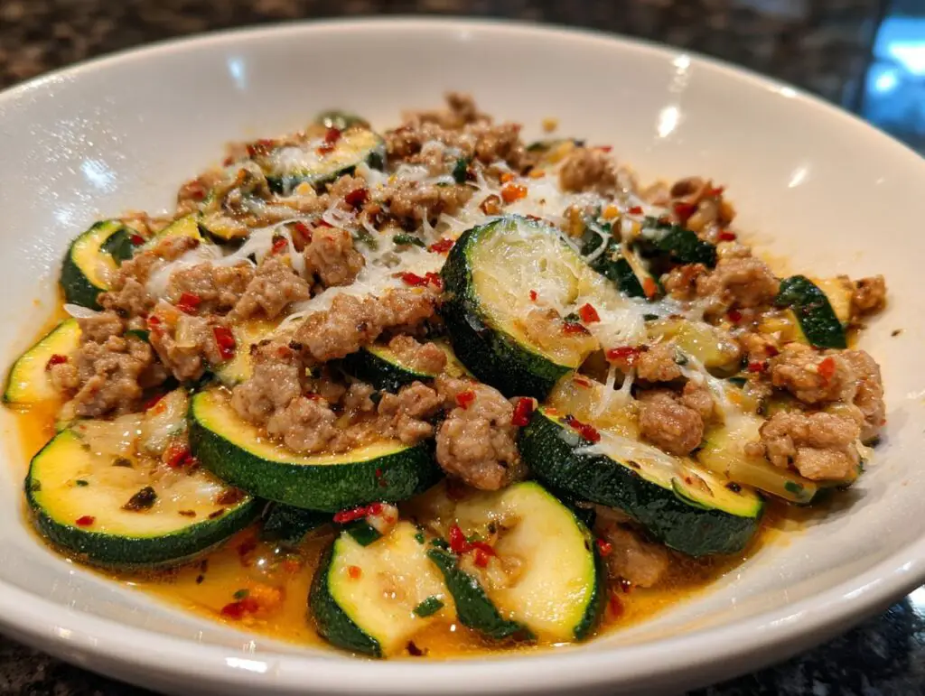 Ground Turkey Zucchini Skillet