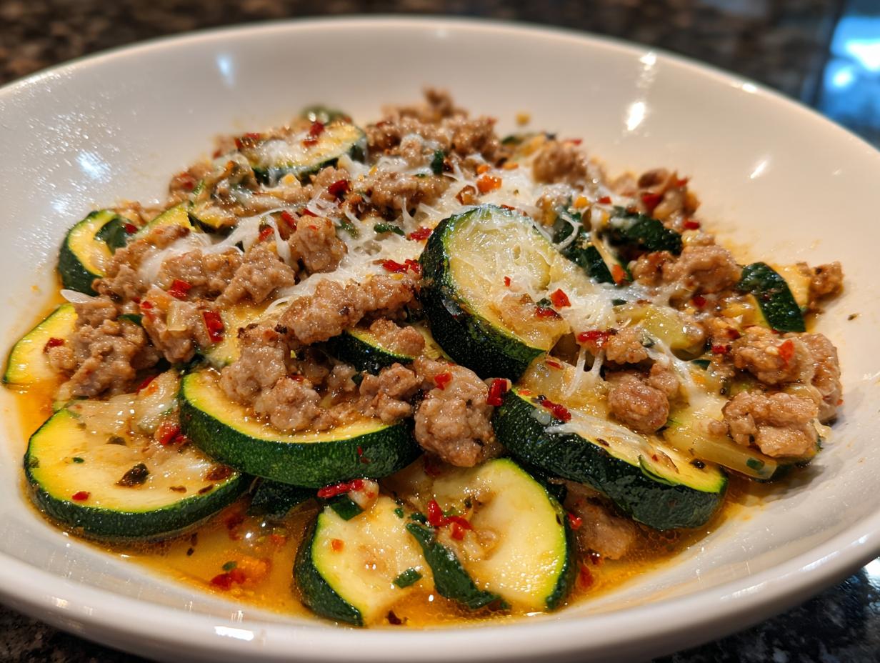 Amazing Ground Turkey Zucchini Skillet in 30 Min