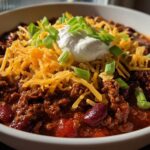 Ground beef bean chili