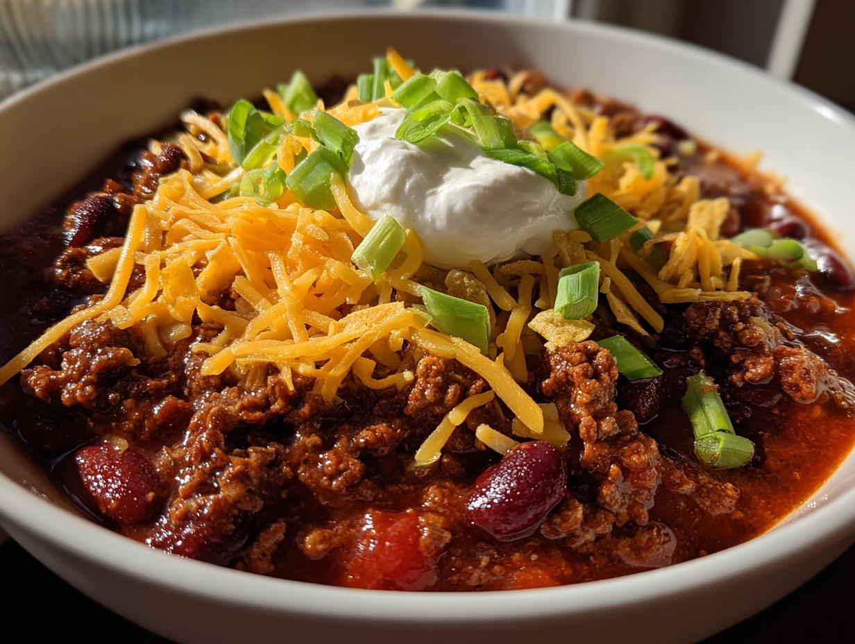 Amazing 1-Pot Ground Beef Bean Chili Flavor