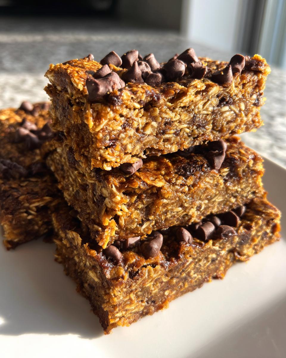 Amazing Healthy Banana Oat Bars with 12 Chips 5 Healthy Banana Oat Bars with Chocolate Chips - detail 2