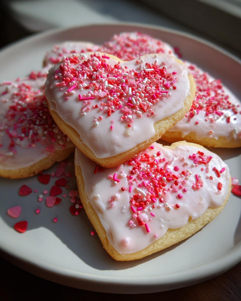 Amazing 1-Hour Heart Sugar Cookies Soft 4 Heart Sugar Cookies - detail 1
