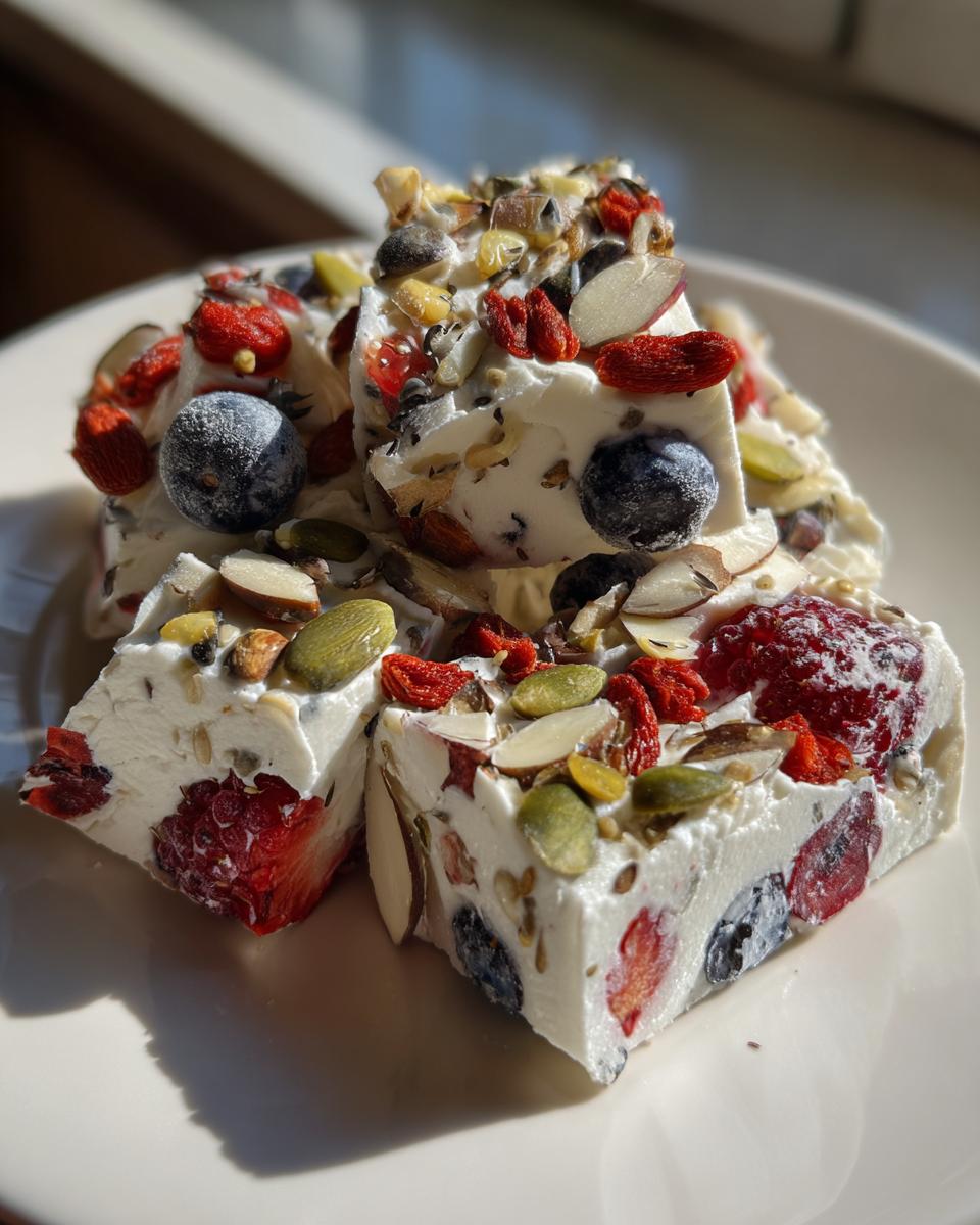 Amazing High-Protein Yogurt Bark 125 Calories 4 High-Protein Yogurt Bark with Berries and Seeds - detail 1