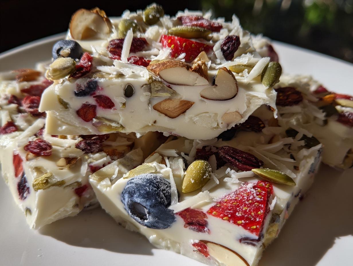 Amazing High-Protein Yogurt Bark 125 Calories