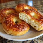 High-protein breakfast bagels