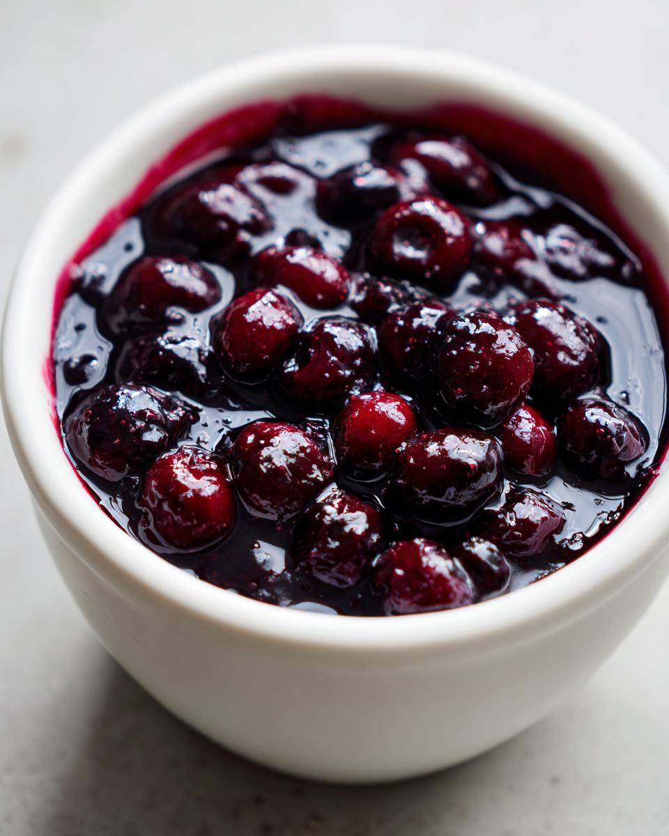 Homemade Blueberry Sauce - detail 1