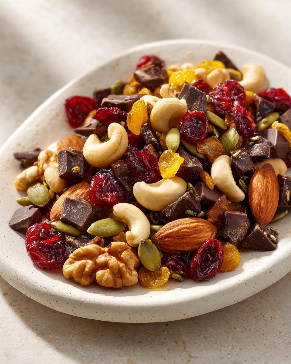 Homemade Trail Mix with Nuts Seeds Dark Chocolate - detail 1