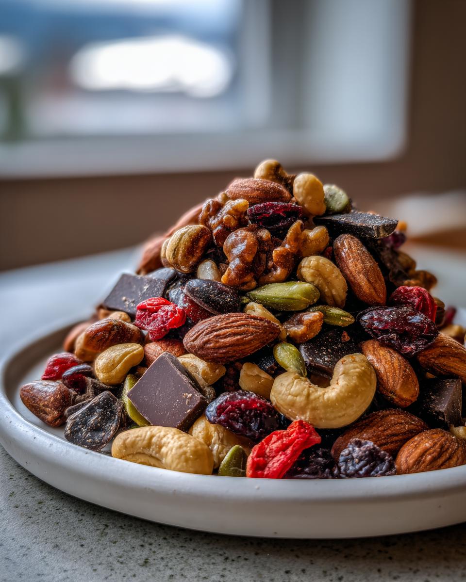 Homemade Trail Mix with Nuts Seeds Dark Chocolate - detail 2