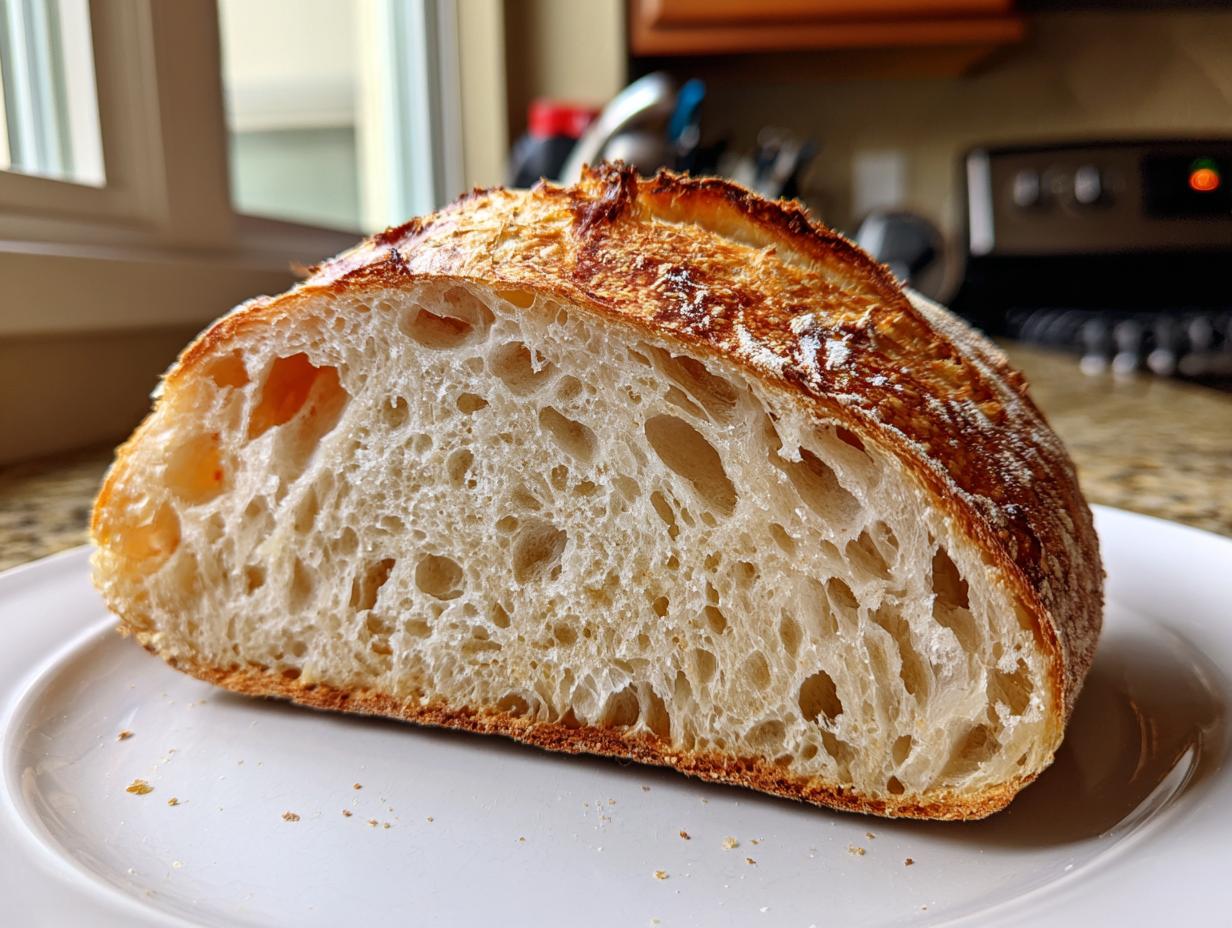Amazing 195 calorie Honey vanilla sourdough bread