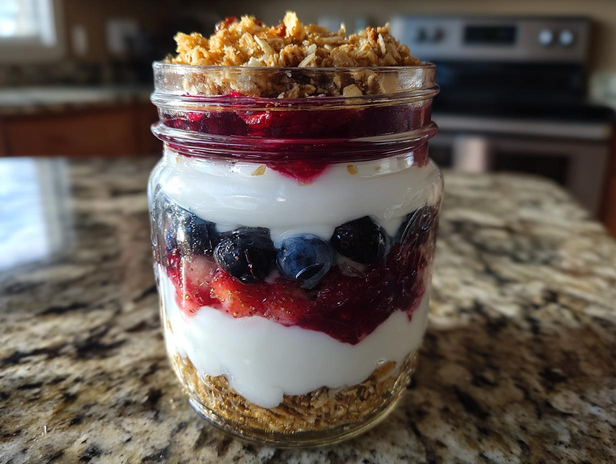 Layered berry protein parfaits: 4 Amazing mornings