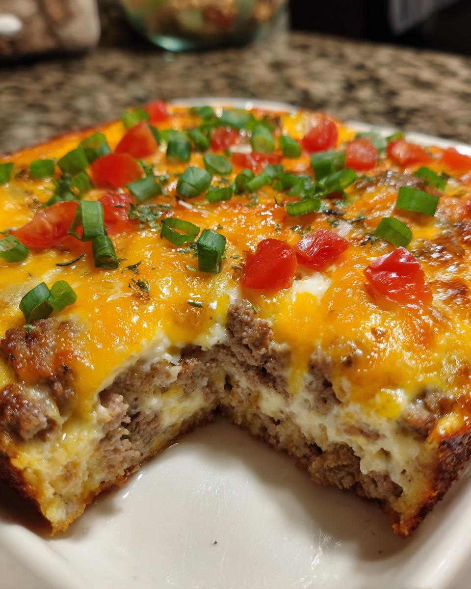 Low-Carb Cheeseburger Casserole - detail 2