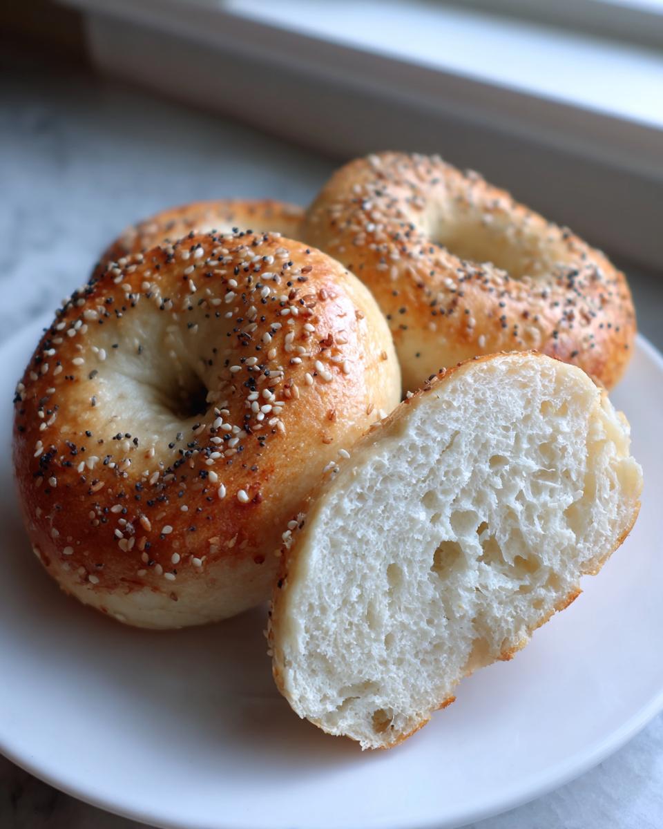 Low-calorie Greek yogurt bagels - detail 1