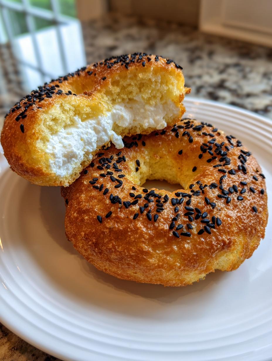 Low-calorie Greek yogurt bagels - detail 2