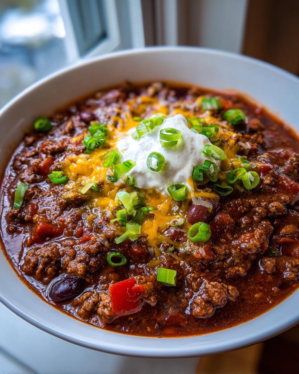 Meaty Beginner Chili with Ground Beef and Sausage - detail 1