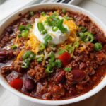 Meaty Beginner Chili with Ground Beef and Sausage