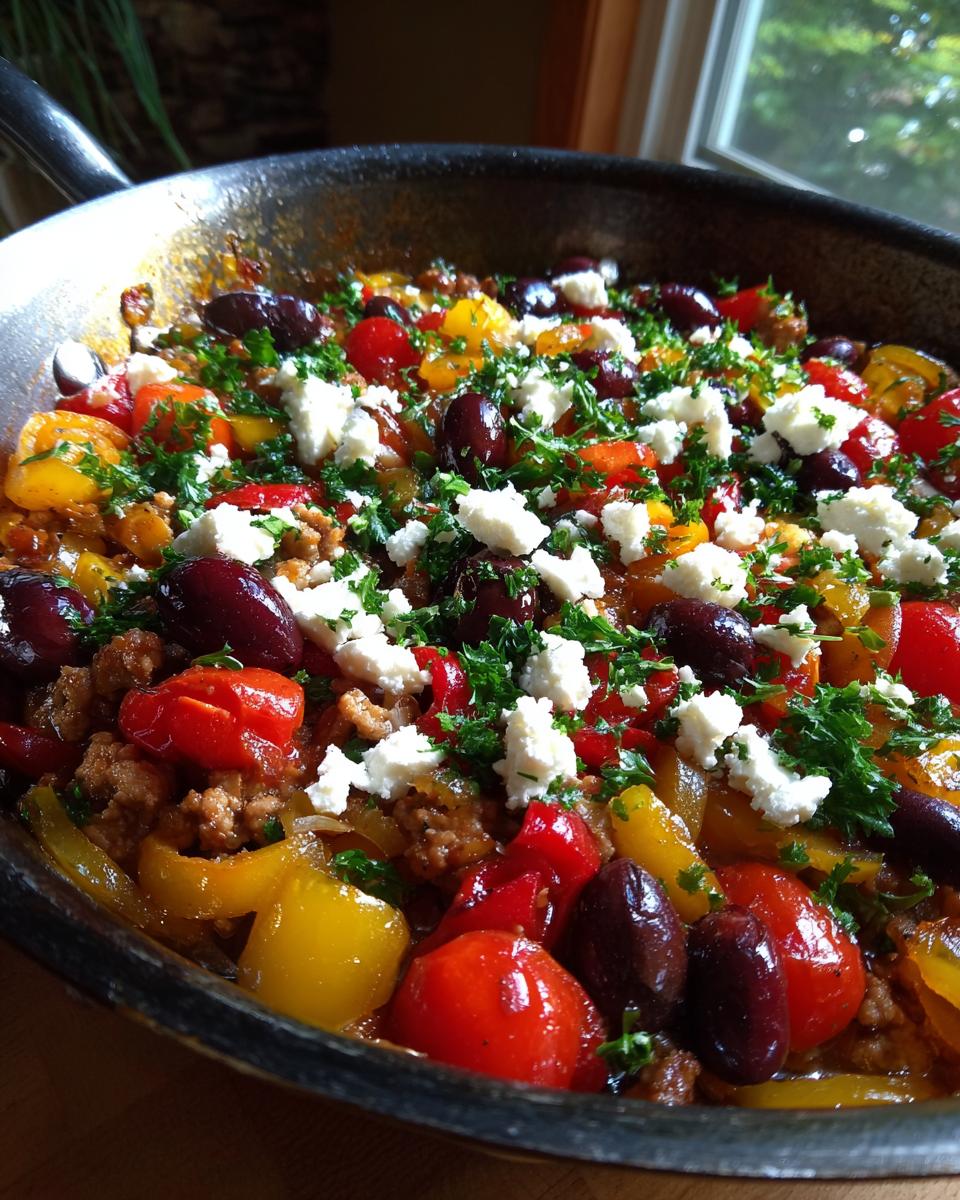 Amazing 20 Minute Mediterranean Ground Chicken Skillet 7 Mediterranean Ground Chicken Skillet - detail 3