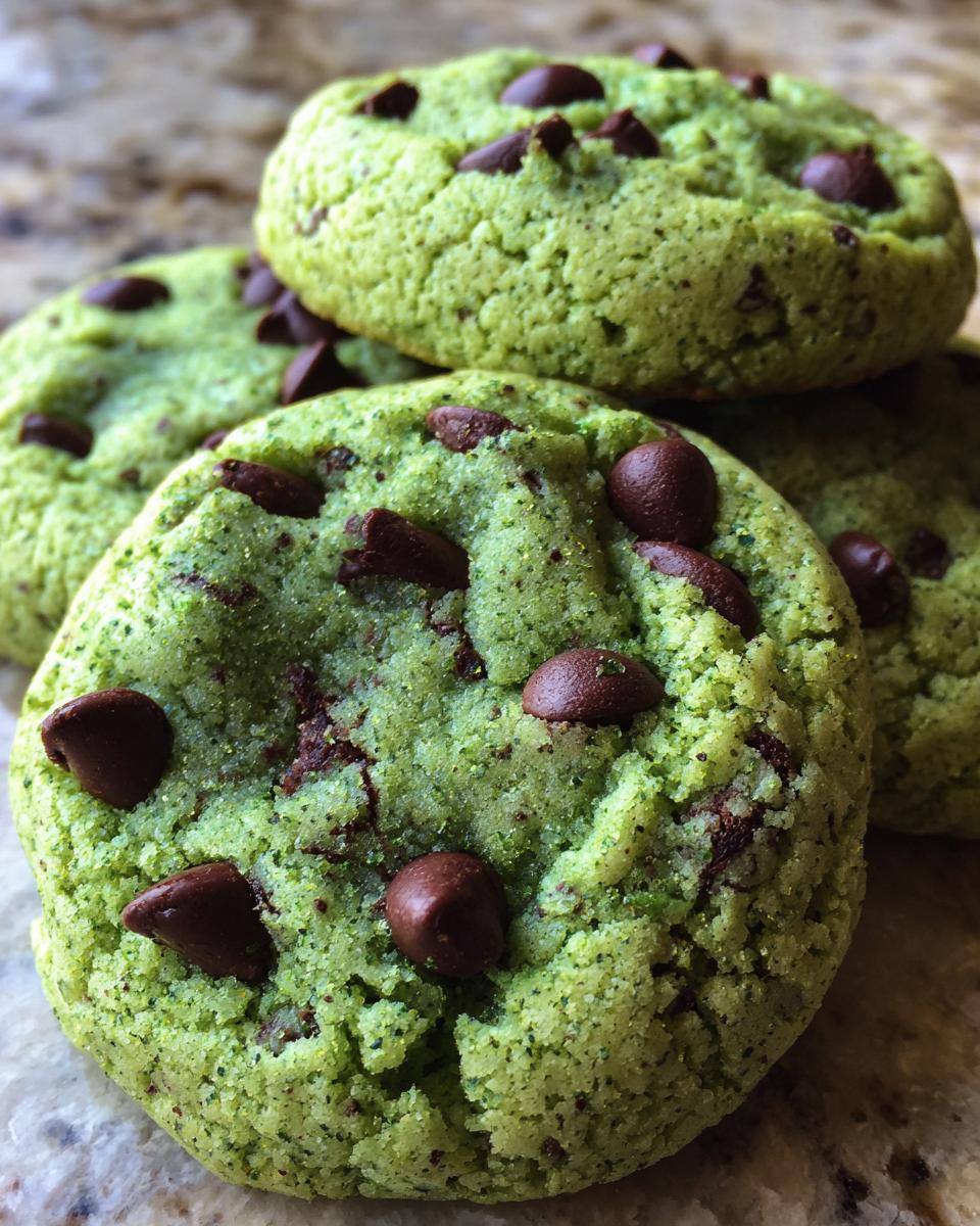 3 Minutes for 1 Amazing Mint Chocolate Chip Cookies 4 Mint Chocolate Chip Cookies - detail 1