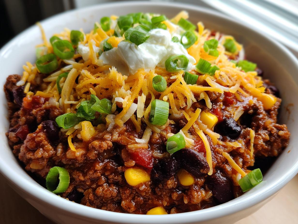 Amazing 1-Pot Chili Rice: 25 Min Secret