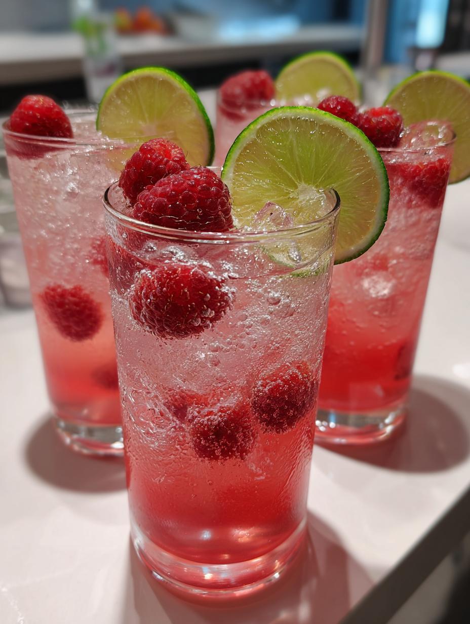 Stunning Pink Sparkling Mocktail in 10 Minutes 5 Pink sparkling mocktail - detail 2