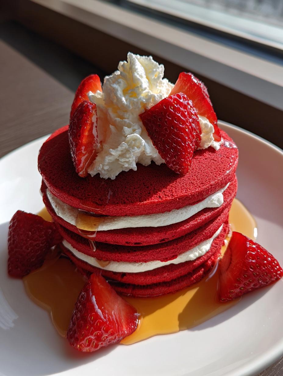 Red Velvet Pancakes - detail 2