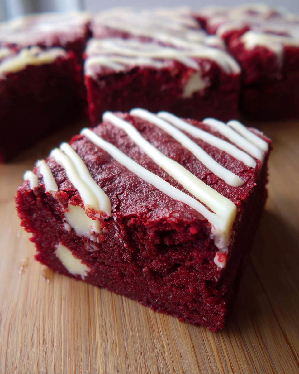 Red velvet brownies - detail 1