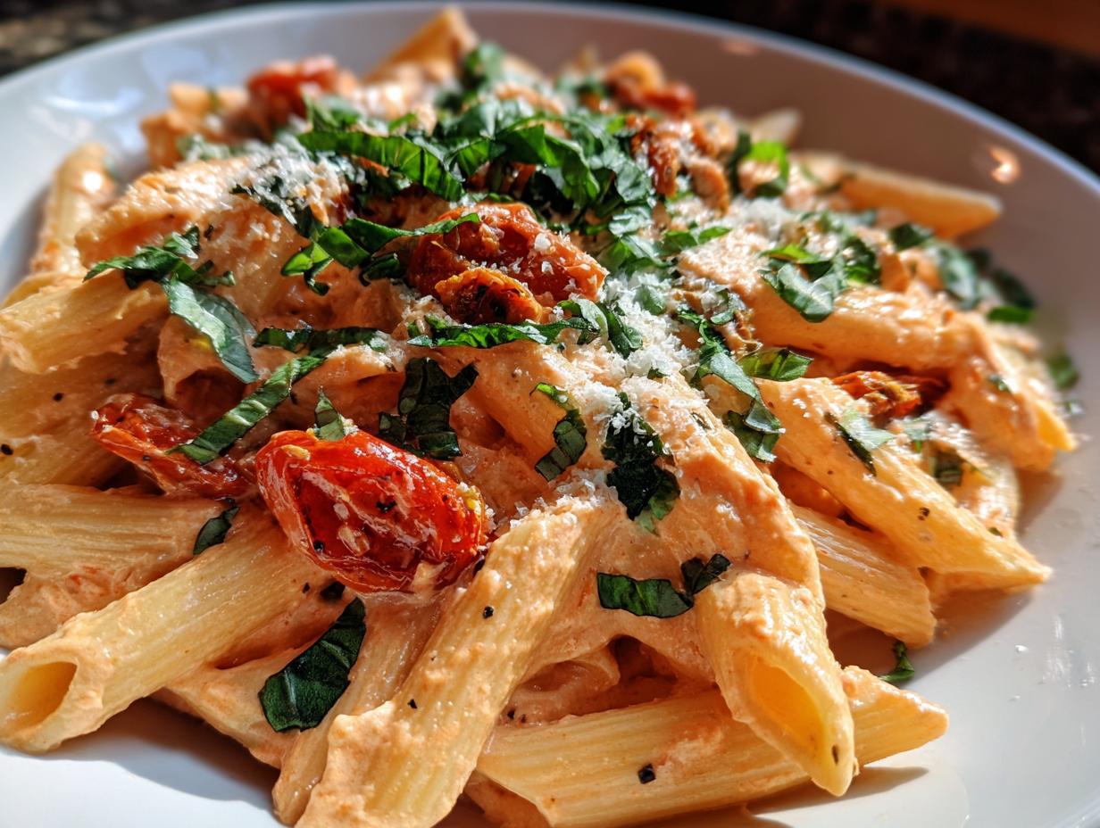Amazing 20 Minute Roasted Tomato Ricotta Pasta