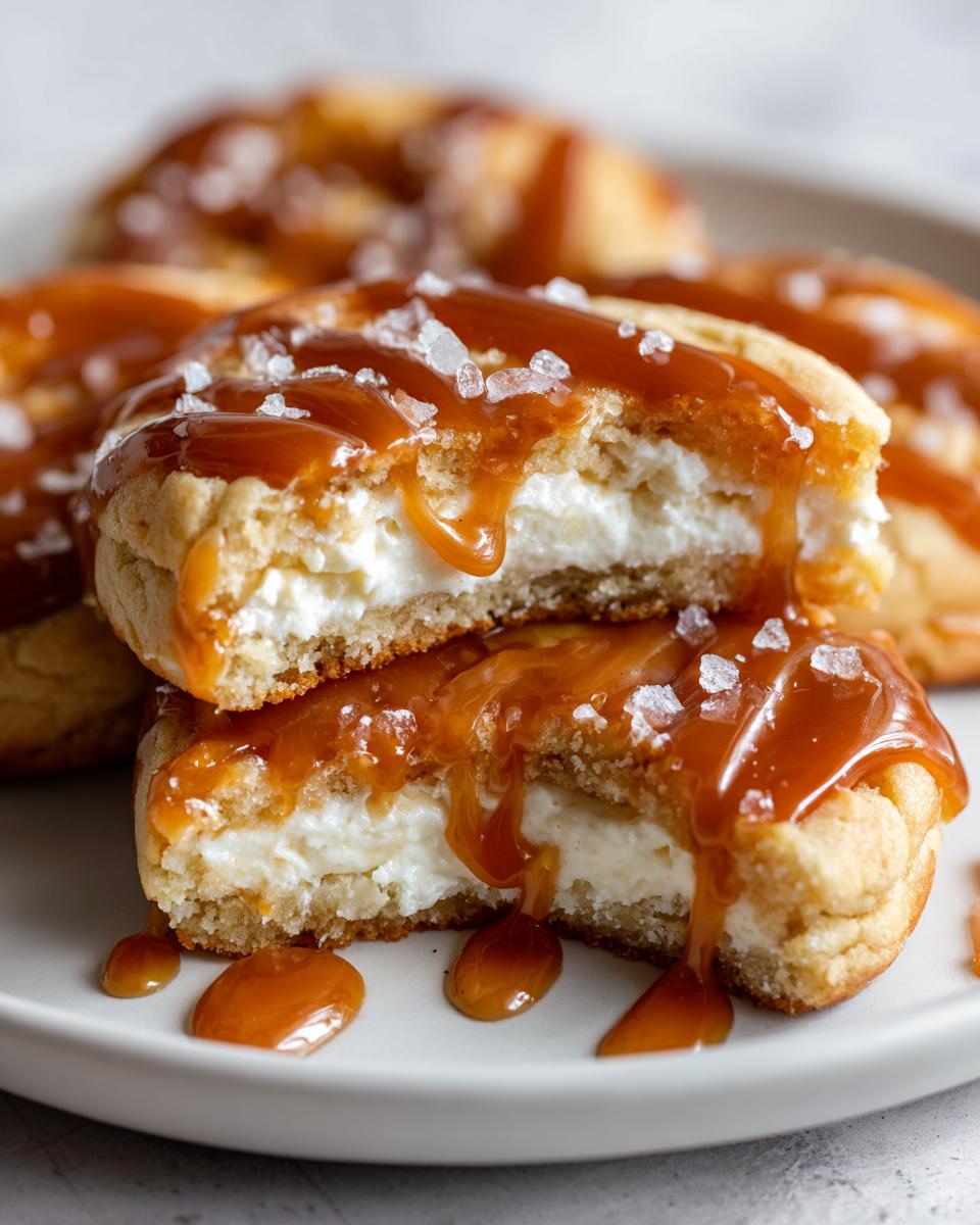 Amazing 12 Salted Caramel Cheesecake Cookies 4 Salted Caramel Cheesecake Cookies - detail 1