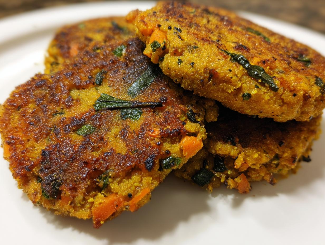 Amazing 12g Protein Savory Chickpea Flour Protein Pancakes