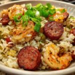Shrimp Sausage Dirty Rice