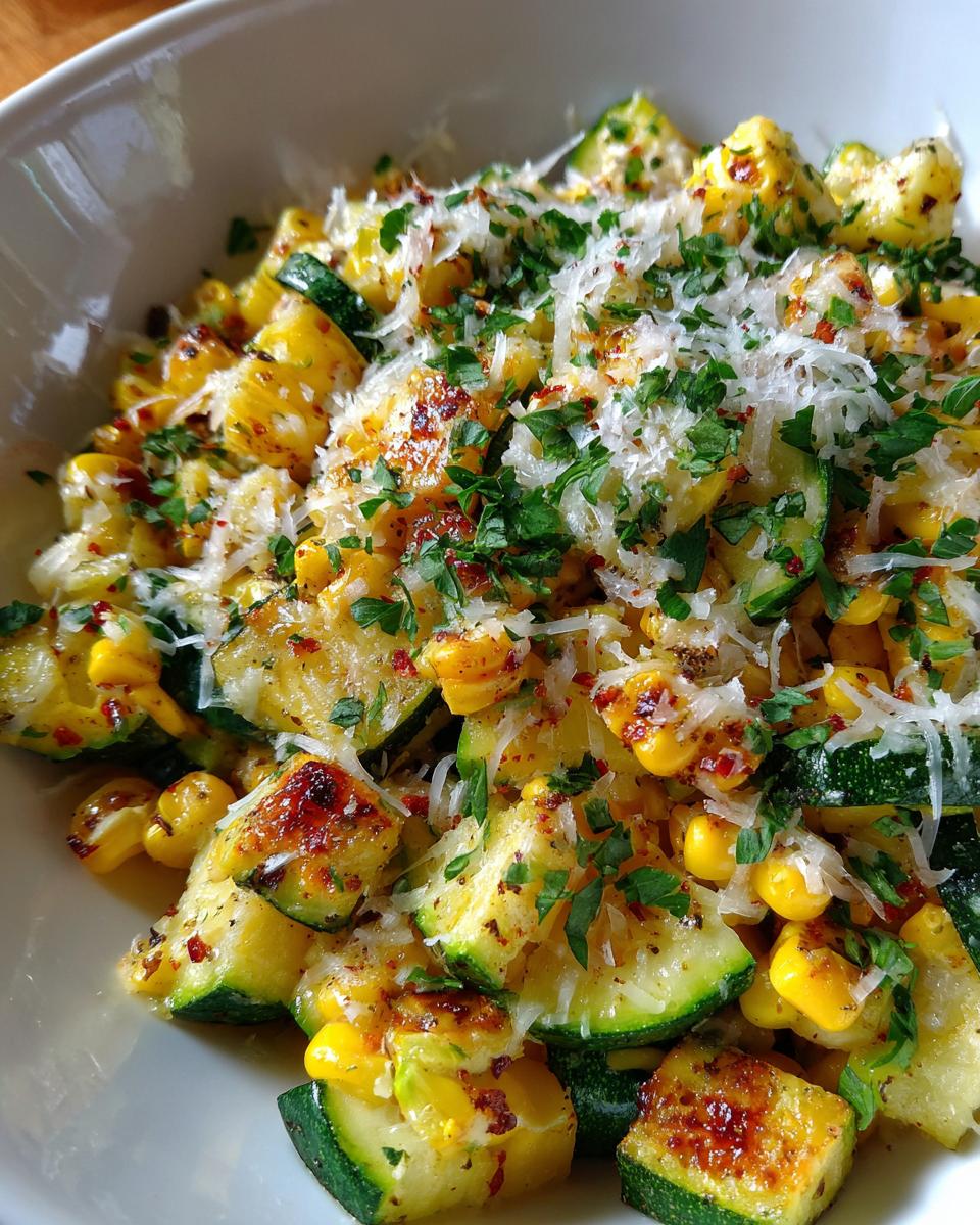 Skillet Zucchini Corn - detail 1