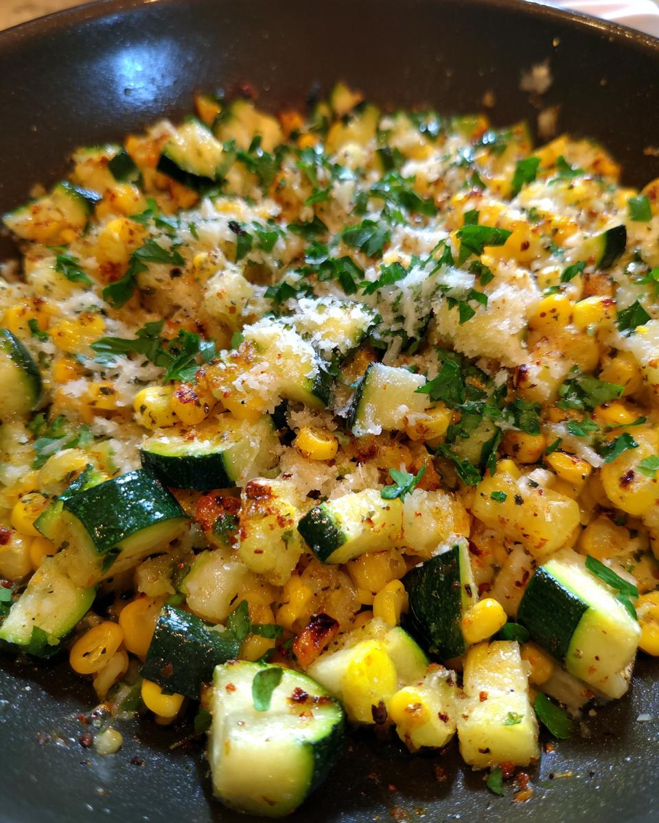 Skillet Zucchini Corn - detail 2
