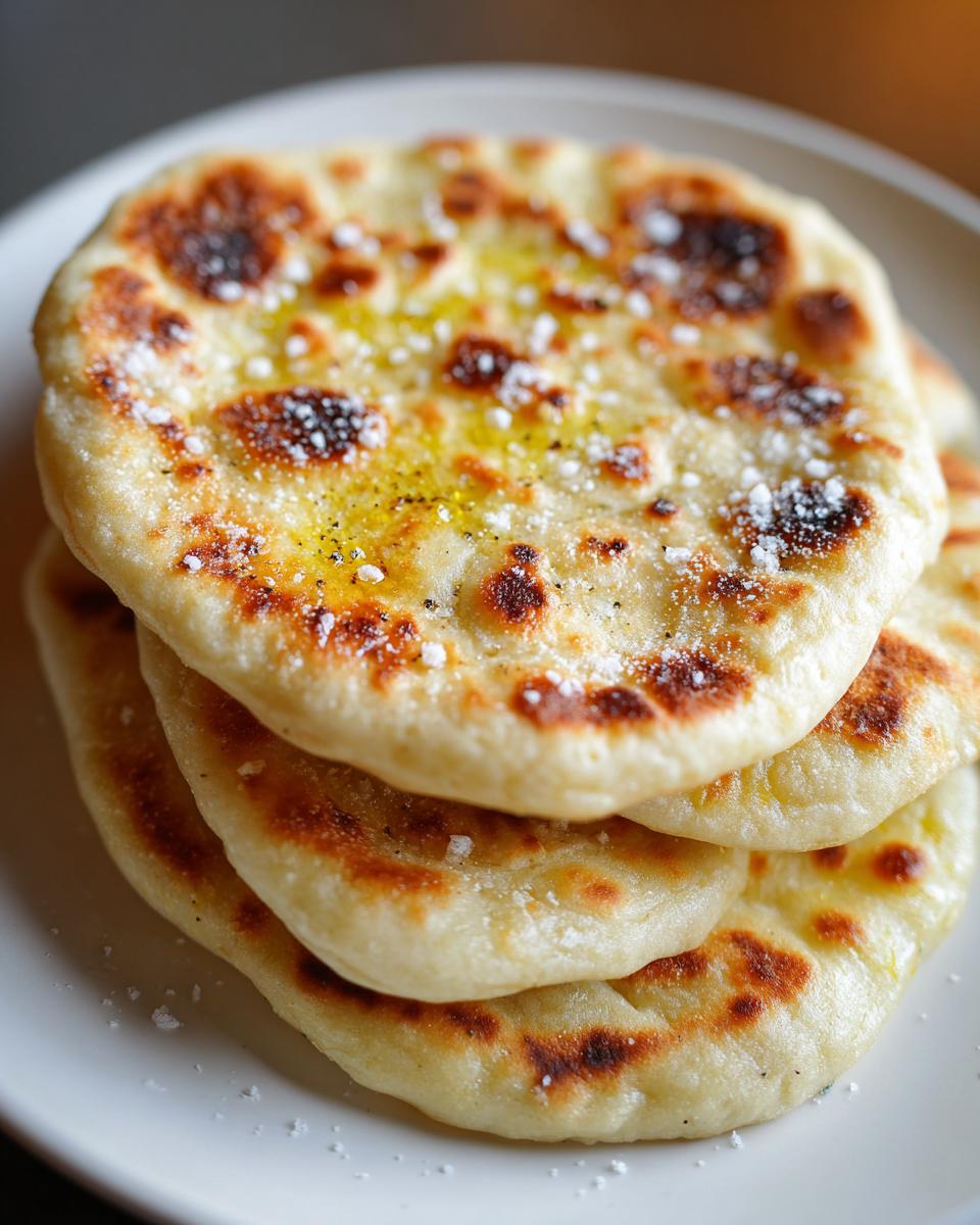 Skillet flatbread toast - detail 1