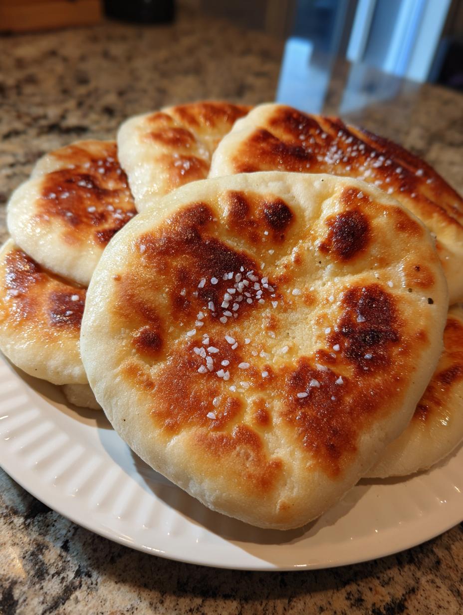 Skillet flatbread toast - detail 2