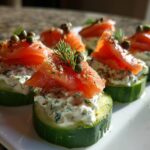 Smoked Salmon Cucumber Rounds