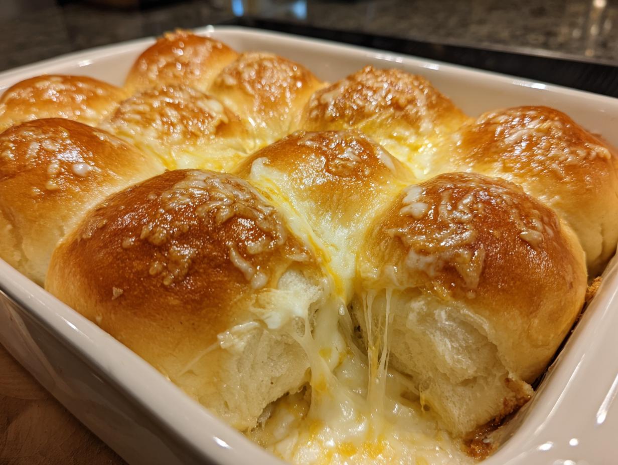 Soft Cheese-Filled Dinner Rolls