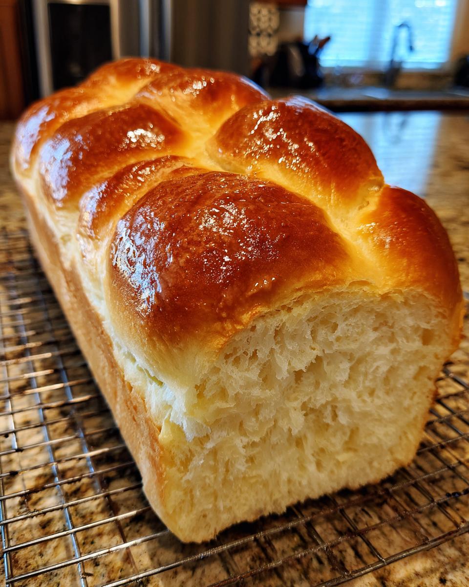 Soft sourdough milk bread - detail 1