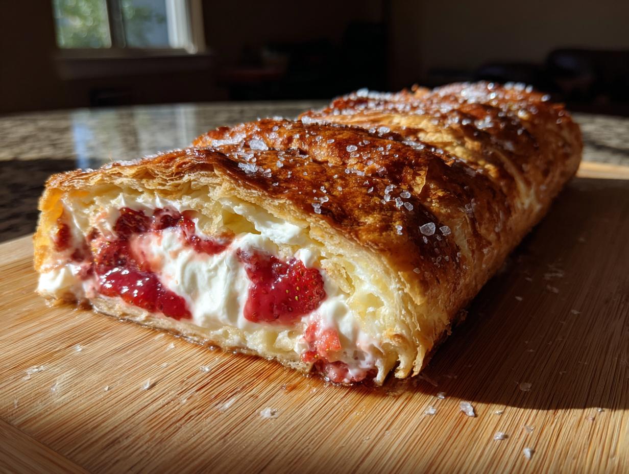 Amazing 1-Hour Strawberry Cream Cheese Strudel