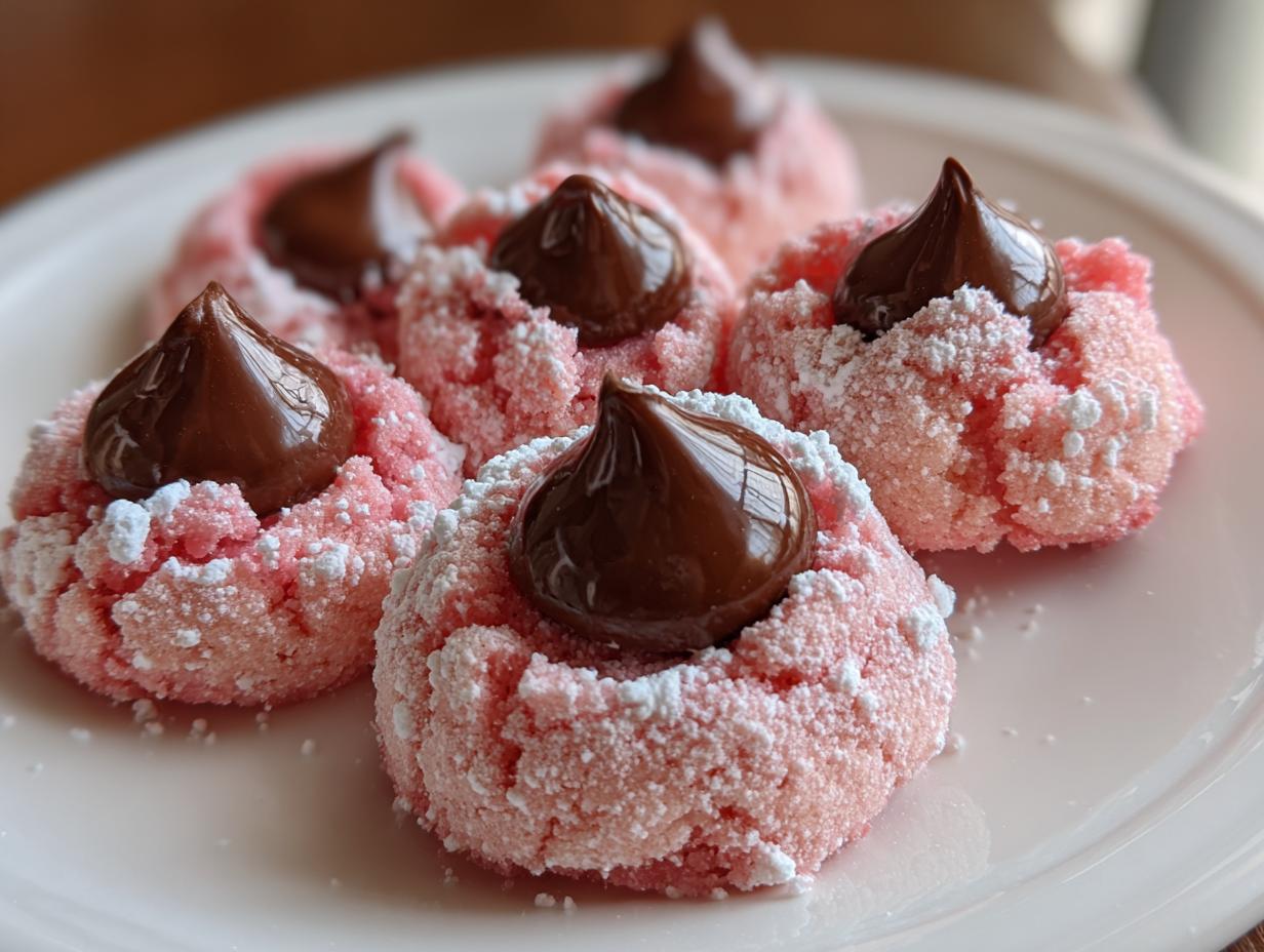 Strawberry Kiss Cookies