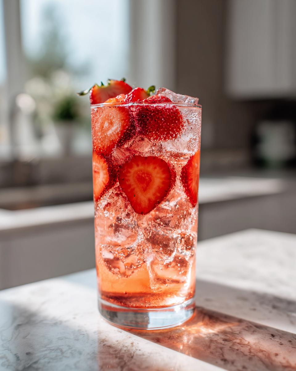 Strawberry Rose Mocktail - detail 1