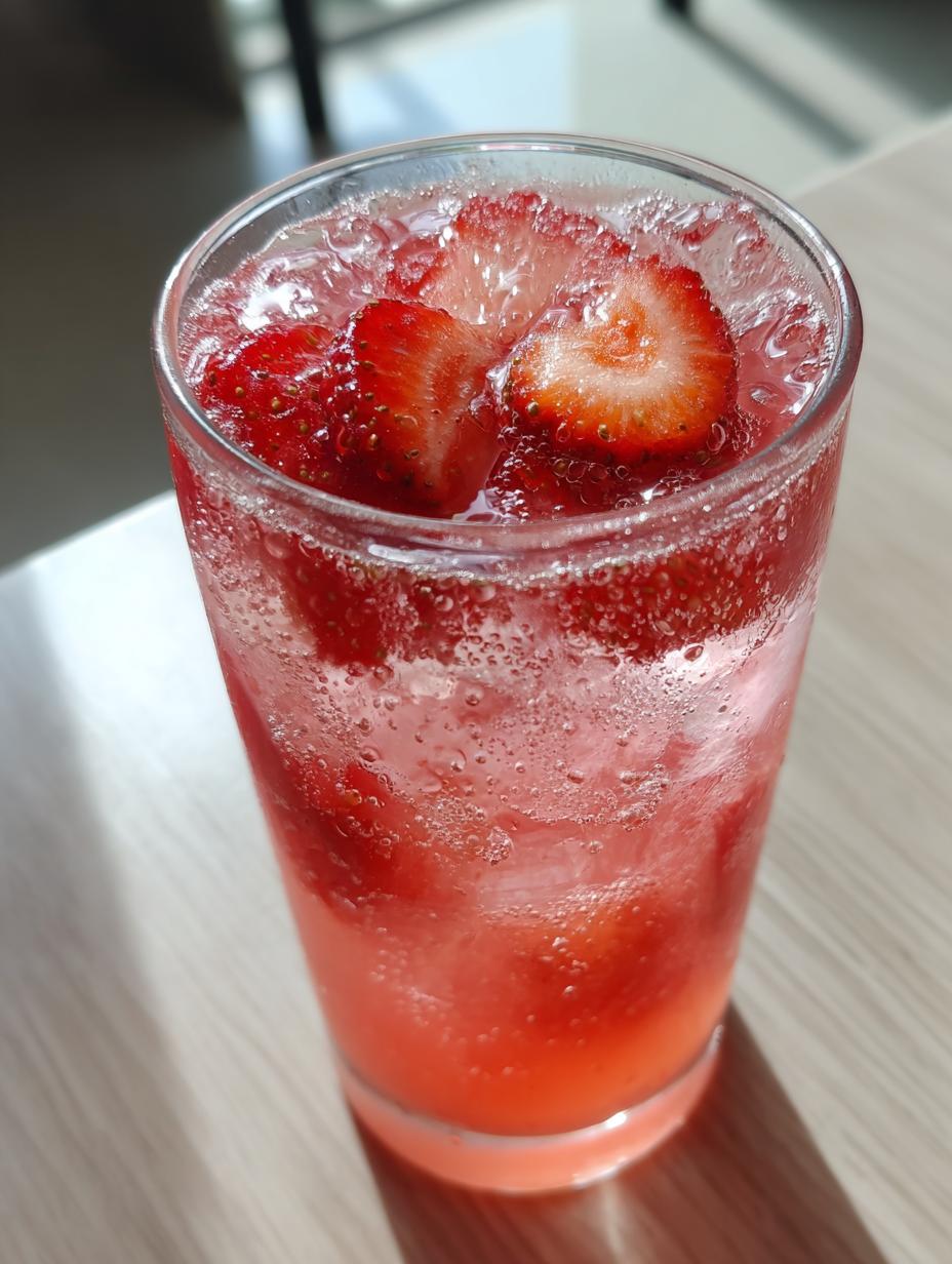 Strawberry Rose Mocktail - detail 2