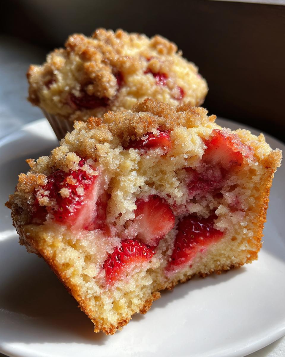 Strawberry Streusel Muffins - detail 2