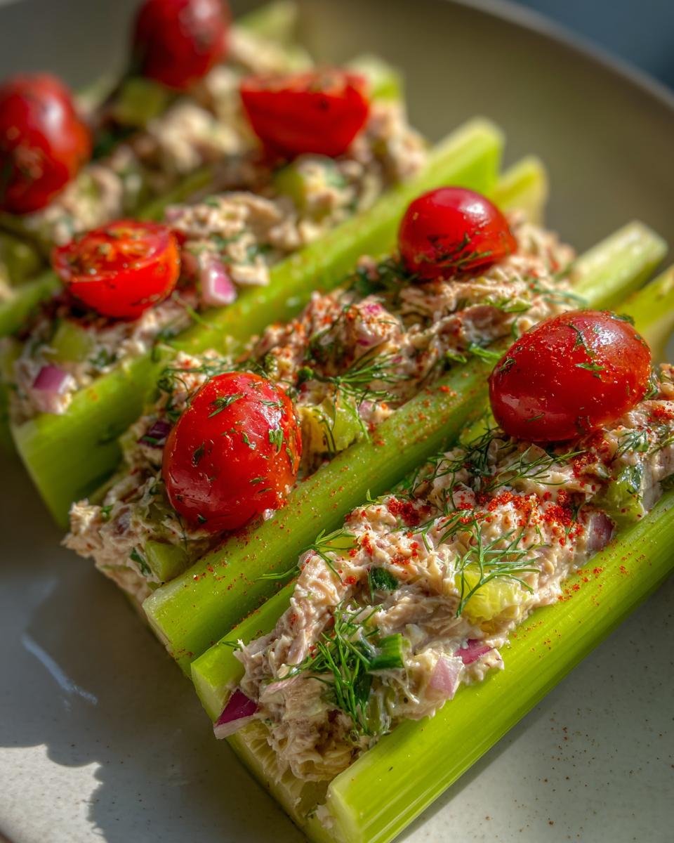 Amazing Tuna Stuffed Celery in Under 10 Min 5 Tuna Stuffed Celery - detail 2