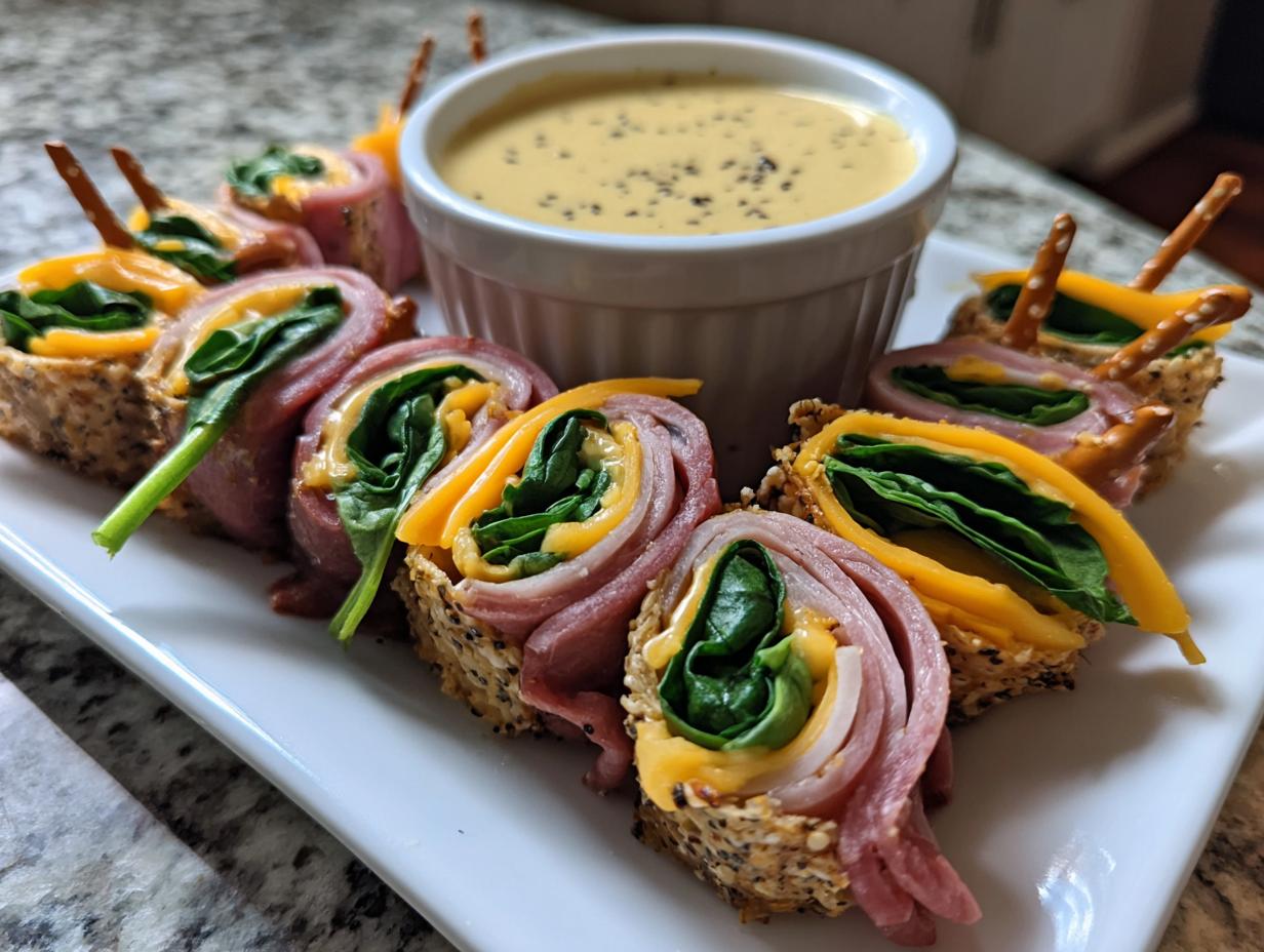 5 Minute Turkey and Cheese Roll-Ups Magic