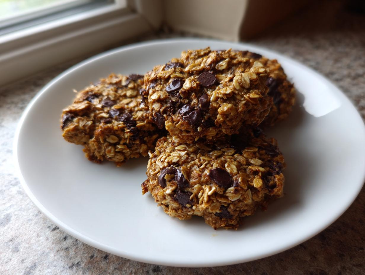 Shocking 2Ingredient Banana And Oat Cookies