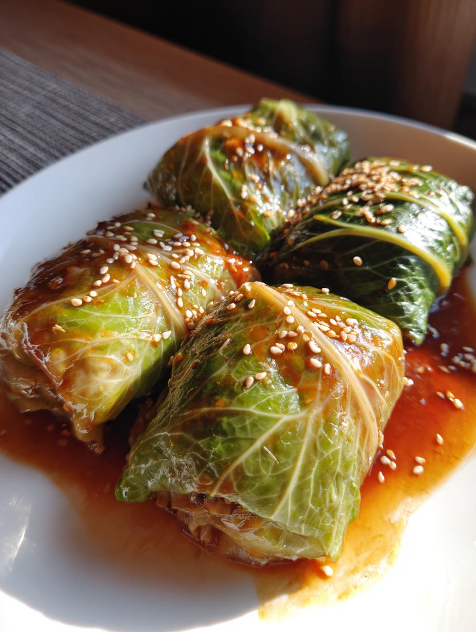 Vegan cabbage rolls - detail 2