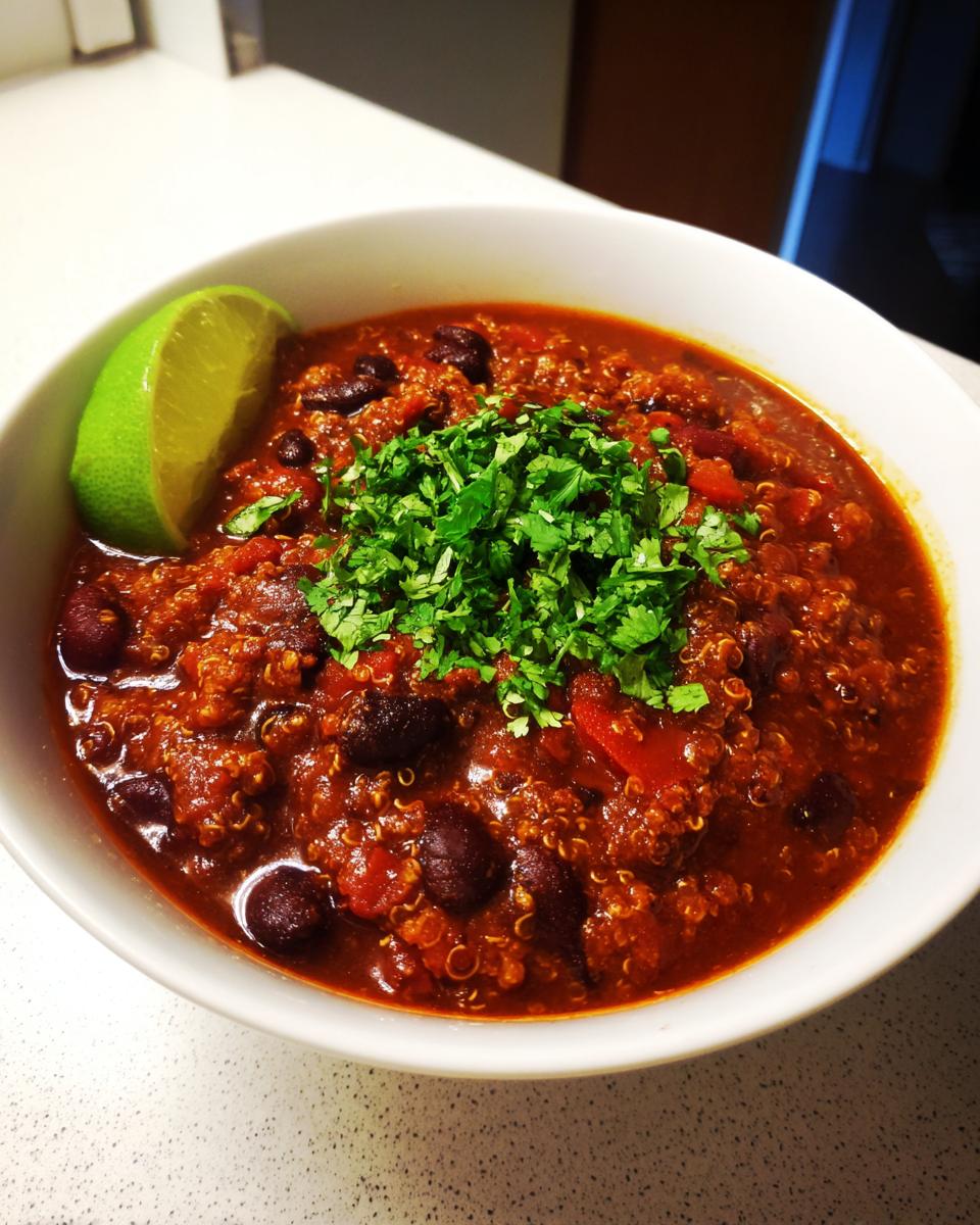 Vegetarian Chili - detail 2