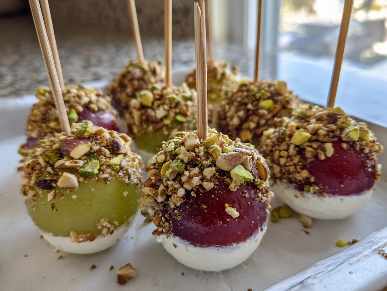 Amazing 3-Step Yogurt-Dipped Frozen Grapes