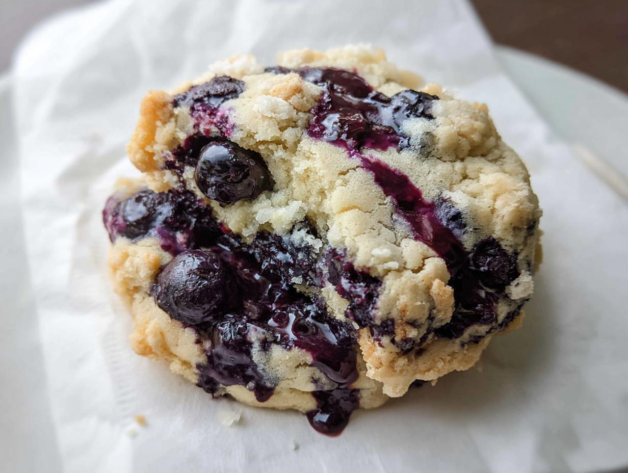 Amazing blueberry muffin cookies in 8 steps