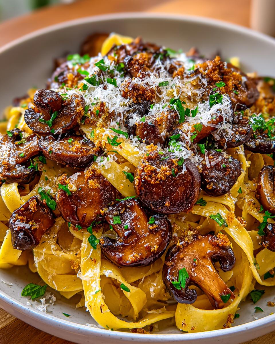 Master 1 brown butter mushroom pasta magic 5 brown butter mushroom pasta - detail 2